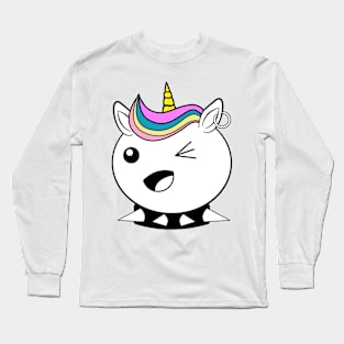 Punk Rock Unicorn Long Sleeve T-Shirt